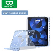 GOOJODOQ Full Transparent Acrylic Leather Case For iPad Air 4/5/Pro 11/12.9/Gen 7/8/9