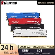 DDR4หน่วยความจำ Hyperx 8GB 4GB 16GB 32GB 2133 2400 2666 3200 3600MHz หน่วยความจำสำหรับเดสก์ท็อป DIMM PC4-21300 DDR4ที่มีความยาว25600