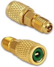 R32 R454B Refrigerant Tanks Brass Adapter, 134A Mini Split Vacuum Fittings, B454B Refrigerant Gauges