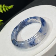 高品質 藍晶石手鐲 53MM 冰透星光閃片 六月療愈冷靜溝通能量湧動