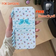 Flip Notebook Protective Case Flower Pattern Compatible Samsung S24/S24 Ultra Galaxy/A53/A54/A55