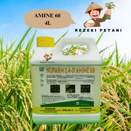 [ORIGINAL] 4L Nufarm Amine 60 /Racun Rumpai Sama Kenso Hextar Amine Rarity Amine tanaman Kelapa Sawi