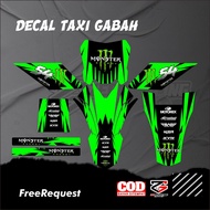 Decal Ojek Gabah Decal Taxi Gabah Yz New Decal Ojek Gabah Vinyl Material Hologram Material Free Cust