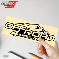 4X4 off-roud cutting sticker, reflective material, for motorbikes and cars