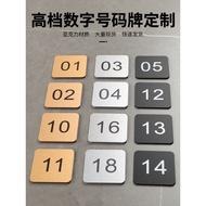 Acrylic Number Plate Number Plate Number Plate Seat Number Sliding House Number Pick-up Table Number