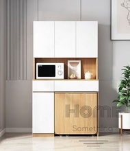 HOME Something - 北歐系列 120cm多功能餐邊櫃 配 伸縮摺疊餐枱 蝴蝶枱 - HS08809_A