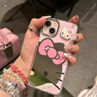 Less Color Mirror kitty Cat Suitable for Apple 16 Phone Case 15promax Phone Protection 14p26.1.14