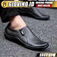 Men's Loafers Leather Work Shoes Men's Work Shoes Formal Casual Work Slop Shoes - Badil