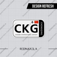 Jiangbei International Airport Code CKG Sign Sticker