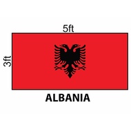 Albania Flag 3x5ft, Bendera Albania 3x5ft, Polyester