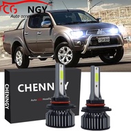 สำหรับMITSUBISHI Triton Mk1 (ปี 2006 - 2015) ด้านหน้าหลอดไฟLED 6000K 12V-24V Bright White Qty2 รับปร