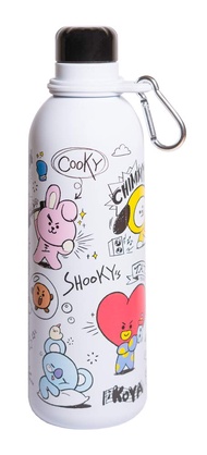 Official Kawaii Water Bottle 500ml Merchandise / 17OZ, Stainless Steel, Vacuum Insulated Water Bottl