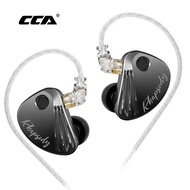 CCA Rhapsody Metal Wired Headphone In Ear Monitor Earbuds HiFi Bass Earphone High-performance dual- 