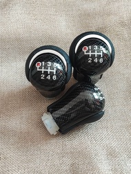 หัวเกียร์ Toyota Revo แบบธรรมดา 6 เกียร์ R แดง คาร์บอนเคฟล่าผ้าแท้