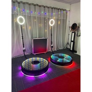 New Style 360 Degree Video Camera Led Lights Vogue Booth Enclosure Photo Booth Backdrop for Party Ev