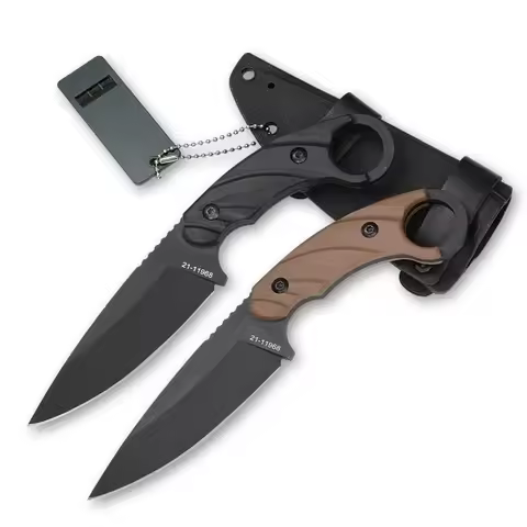 CUT Fixed Blade Knife Practical Cutting Knife 8Cr13Mov Blade Nylon Fiber Handle Portable Multi-funct