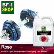 🧼🏋️  (ABGSD) Rose Anti Bacterial Gym Sanitizer Deodorizer Spray - 75% Alcohol - 5L Dumbbell bench ⭐⭐⭐⭐⭐