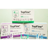 Topfine insulin needle 10's / jarum insulin 10's (4mm / 5mm / 6mm)