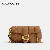 COACH กระเป๋าคล้องมือรุ่น Tabby Wristlet With Pillow Quilting CP018 B4T7J สีน้ำตาล