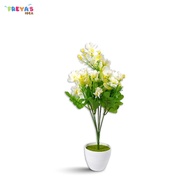 FR-C165-C169 Ornamen Pot Bonsai Bunga Mawar Artificial Tanaman Hias Plastik Hiasan Dekorasi Rumah