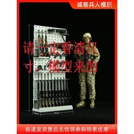 1: 6 Soldier Gun Stand Modern Military Extendable Gun Stand Rifle Sniper Gun Pistol Weapon Display S