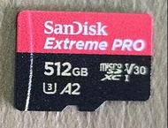 SanDisk ‎Extreme PRO A2 V30 U3 microSDXC 記憶卡 512GB [R:170 W:90] (SDSQXCZ-512G)