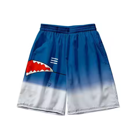 Gawr Gura Anime Boys Girls Swim Shorts Quick Dry Beach Board Shorts Summer Swim Trunks Swimwear Beac
