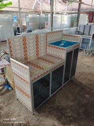 rak kompor wastafel rak cuci piring 4 pintu full keramik by yrs