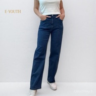 Eyouth 10172 Women Urban Ease Straight Jeans