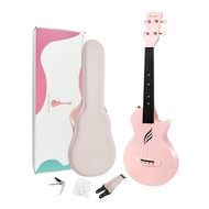 Enya Nova Carbon Fibre Composite Concert Ukulele (Pink) With Free matching gigbag strap capo strings