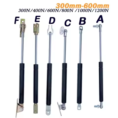 2x Gas Spring Folding Hinge 300-1200N/30-120kg Force Lift Support Hole Center Distance Tailgate Bed 