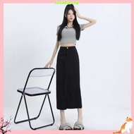 Dear Lyla Jennie Denim Midaxi Skirt (Black)
