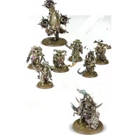 Resin White Model E806 Death Guard (1 Plague Lord, 6 Plague Warrior, 1 Plague Machine Front) Lite Ve