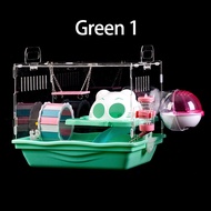 [HATELI] กรงหนูแฮมเตอร์ หนูแฮมสเตอร์กรงถาดสไตล์หนูแฮมสเตอร์บ้านกรงอะคริลิกินีหมูวิลล่าใสสัตว์เลี้ยงข