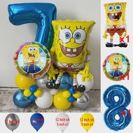 28Pcs SpongeBob SquarePants Patrick Star Balloon set Birthday Party Balloons Helium Ballons Boy Girl