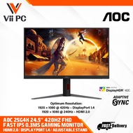 AOC 25G4K 24.5 inch FULL HD Fast IPS 1 ms 420 Hz HDMI DP GAMING MONITOR