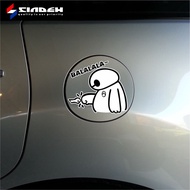CUTTING CAR STICKER BAYMAX BA LA LA LA CUTE CAR TANK STICKER COOL CAR STICKER
