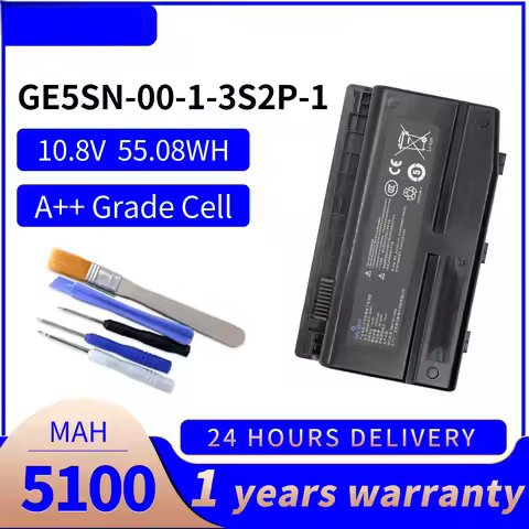 GE5SN-00-01-3S2P-1 5100mAh Laptop Battery GE5SN-00-01-3S2P-1 For Mechanic F117-F1/F2K/F3K/F1KB/F6K/F