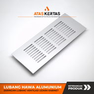 Lubang hawa aluminium silver saringan ventilasi lemari kabinet kitchen set