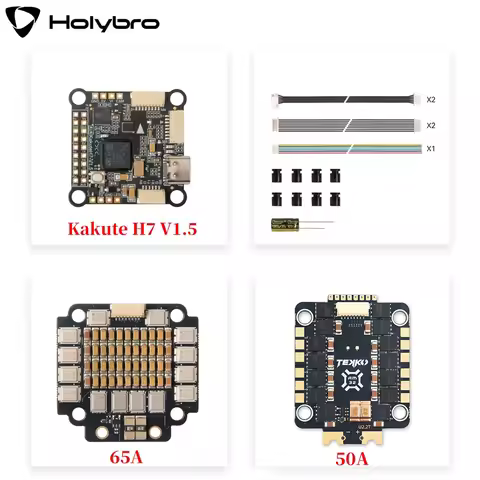 HolyBro Kakute H7 V1.5 Stacks H7 ICM-42688P OSD Onboard Bluetooth W/ Tekko32 F4 50A/ 60A 4in1 4-6S E