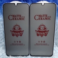 LAYAR Tempered Glass/TG Ceramic Matte Privacy/Spy Samsung A34 5G/A24 4G/A25 5G Front Screen Protecto