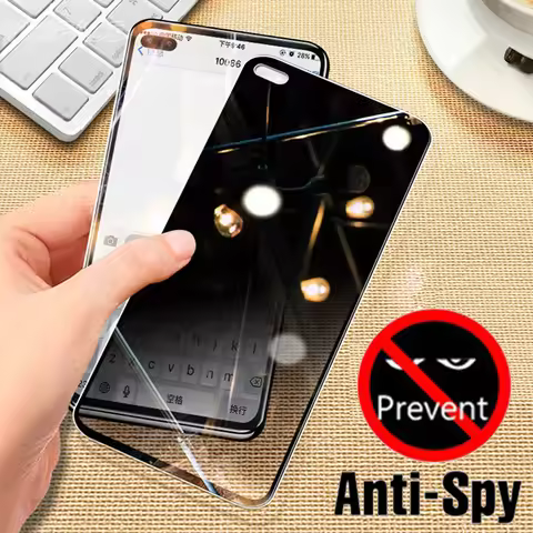 2Pcs Privacy 9H Tempered Glass For OPPO Realme X Lite Q Z X2 X3 XT 3 5 5i 6 6i 7 X7 X50 Pro Anti Spy
