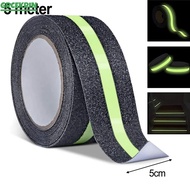 <GRCEKRIN> 5CM x 5/2M Anti Slip Traction Tape Glow in Dark Green Stripe Friction Abrasive