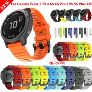 26 22 20MM Silicone Quick Fit Wacth Correa Strap For Garmin Fenix 7X 7 7S 6X 6 6S Pro 5 5X Epix 2 Smartwatch Wristband Bracelet