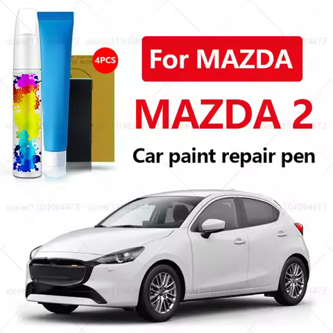 Car Paint Repair Pen For 2022-2025 MAZDA 2 Paint Scratch Repair Accessories 4PCS White A4D Blue 42M