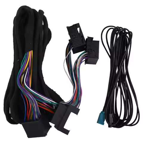AB96-6M Extension Wiring Harness Android Head Unit To Radio Fakra Antenna Power 17+ 40 Pin For BMW X