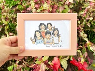 色鉛筆似顏繪 / 5人 / 客製人像畫