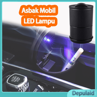Asbak Mobil LED Asbak Mobil Tempel Portable Car Ashtray Cup Tempat Abu Rokok Mobil Anti Api