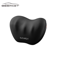 Geepact Neck Pillow Waist Pillow Car Seat Pillow Memory Cotton Headrest Neck Protection Headrest Neck Support Pillow Waist Pillow Lumbar Bolster for Car Headrest Airplane Flight Sl