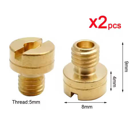 Pack of 2pcs 5mm Thread Carburetor Main Jet Round Head for Mikuni Carb VM22/24/26 Motorcycle TTR FZR